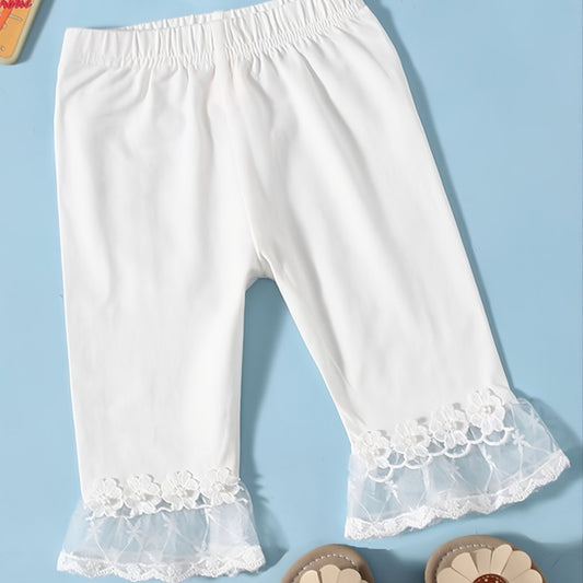 Girls Lace Leggings for Winter