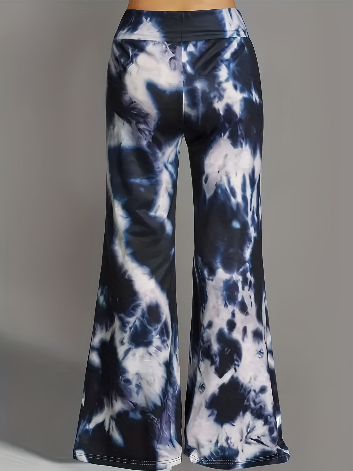  Tie Dye High Rise Flare Leg Pants