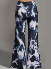  Tie Dye High Rise Flare Leg Pants