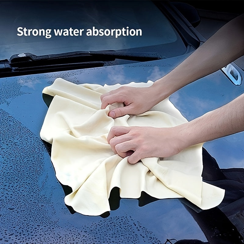 Natural Deer Skin Cleaning Cloth Fast Dry Towel 30x60MM