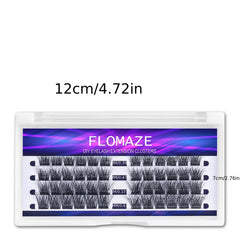 Curling Individual Lash Clusters 72 Pcs DIY Extensions 10-16mm Mix Length