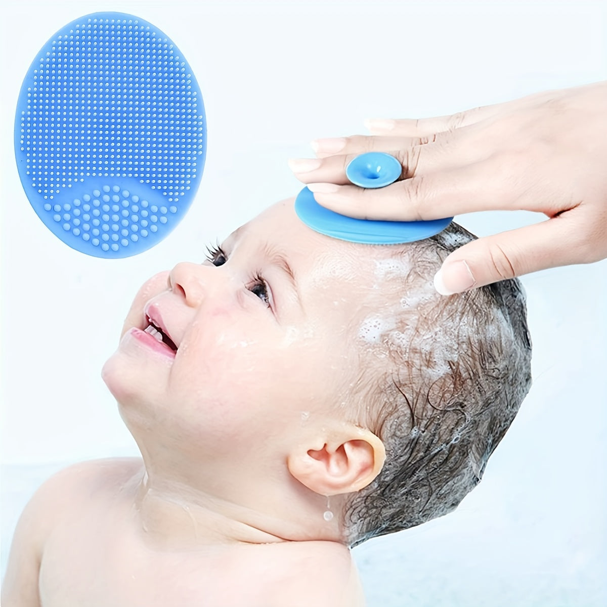 Baby Bath Brush Cradle Cap Silicone Massage Scrubbers Exfoliator