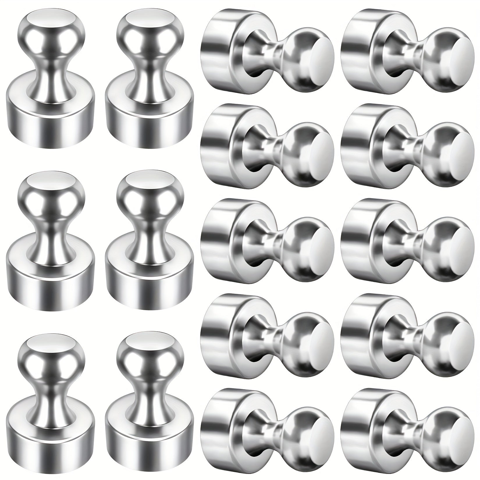 16pcs Magnetic Push Pins Neodymium Magnet Whiteboard Magnets
