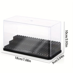Building Block Doll Display Box Dustproof Storage For Figure Dolls Car Model Toy