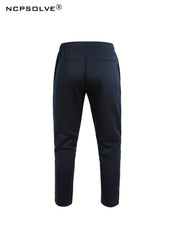 Men's Hooded Jacket & Stretchy Pants Set for Outdoor Activities