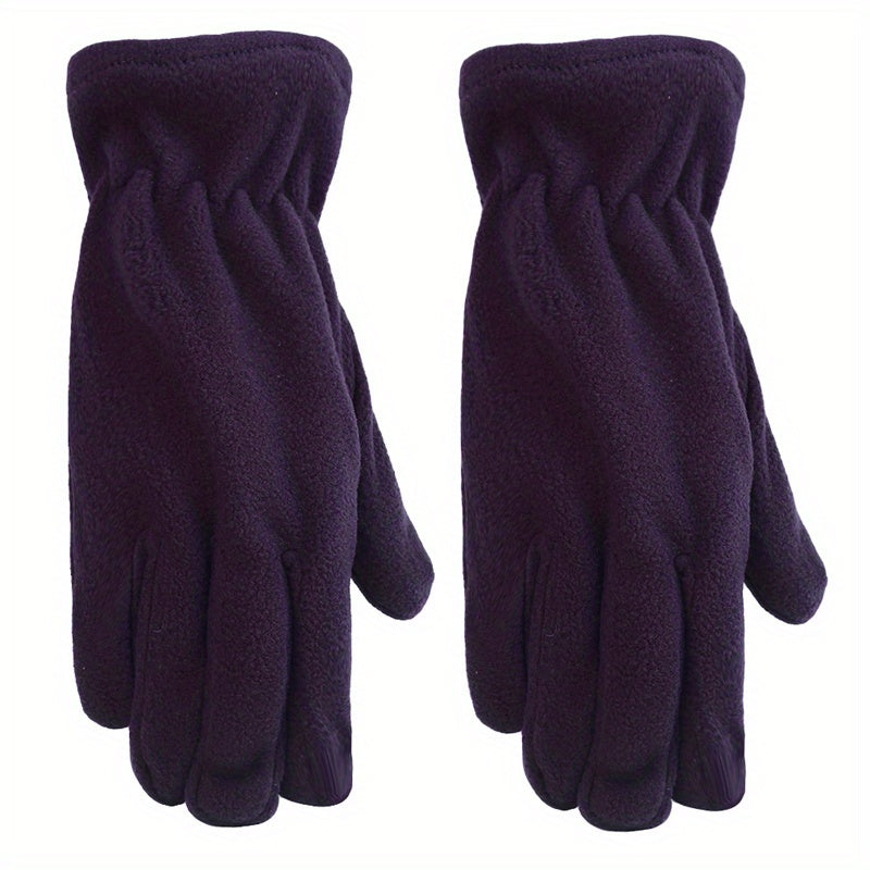 Thick Warm Polar Fleece Gloves Unisex Coldproof Gloves
