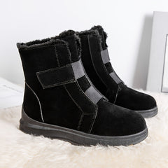 Women's Platform Snow Boots Hook & Loop Winter Comfort Shoes