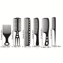 6pcs Anti Static Hairdressing Comb Set for Salon Home Use