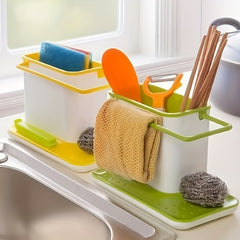 Kitchen Sponge & Cleaning Supplies Shelves - Keep Kitchen Organized