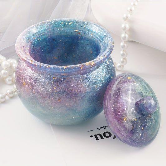 Storage Jar Crystal Epoxy Resin Mold Container Silicone Mould DIY Crafts Tools