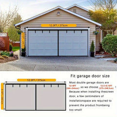 Retractable Screen Magnetic Mosquito Curtain Garage Door Sweep