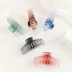 5pcs Gradient Hair Claw Shark Claw Large Back Head Hair Clip Hair Accessories
