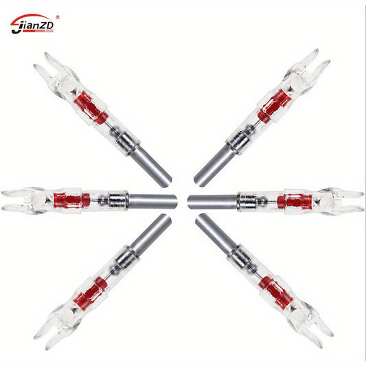 6pcs Lighted Nocks Archery Led Nocks Diameter 6.244 Shooting Practice