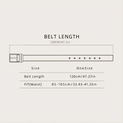 Men's Casual Belt Colorful Stitching