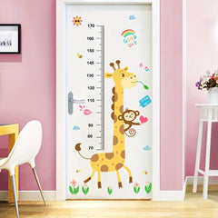 Cartoon Height Measurement Stickers for Kids Room