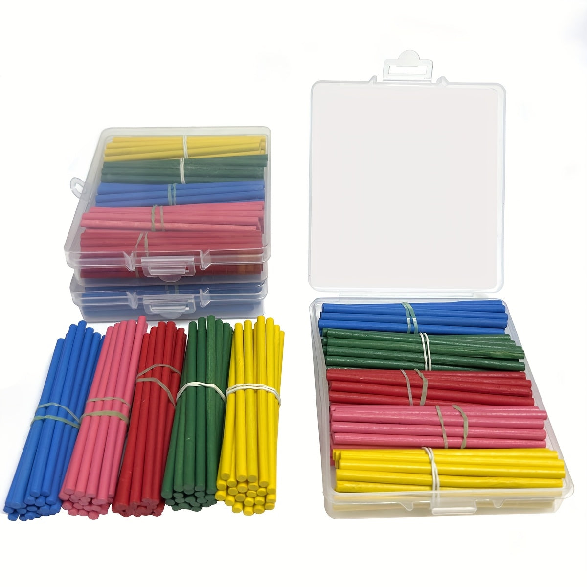 100pcs Wooden Counting Sticks Math Teaching Tools Colored Study Supplies