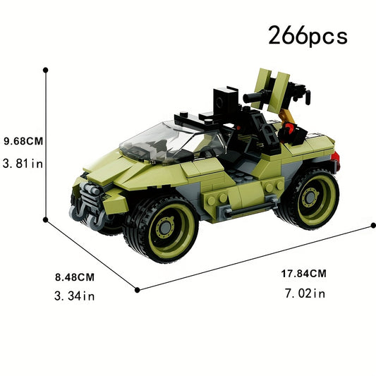 266pcs M12 Series Light Tank Building Block Model Sci Fi Movie Weapon Toy
