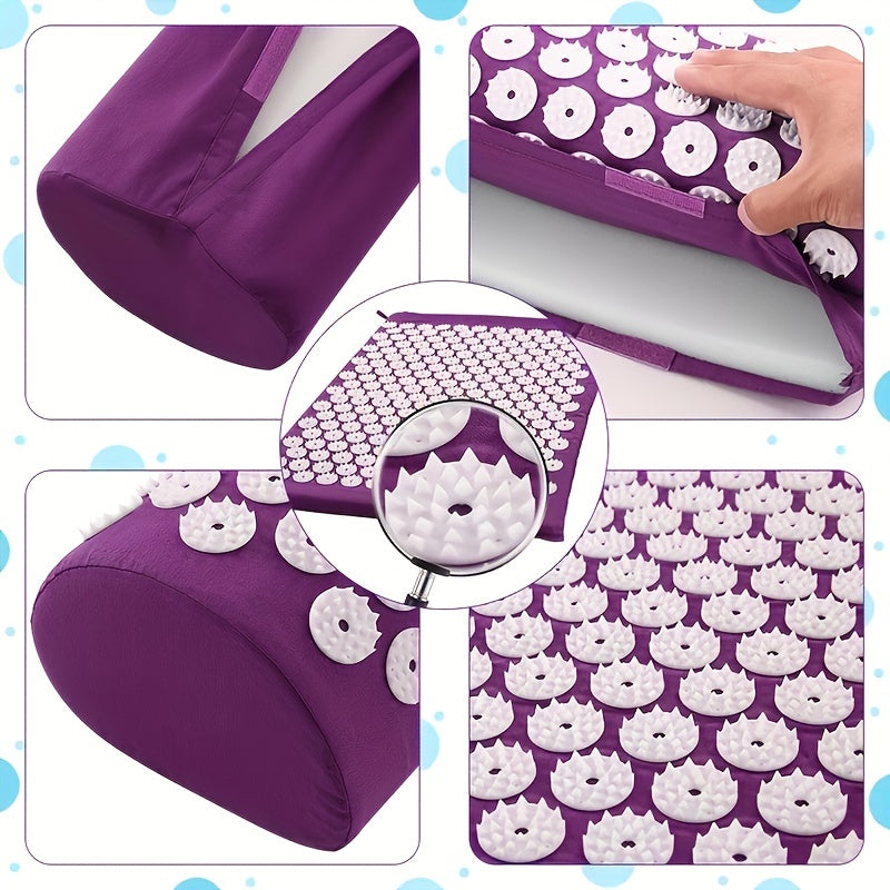 Acupressure Mat And Pillow Set Massage Yoga Mat Acupuncture Mat