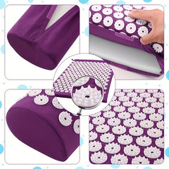 Acupressure Mat And Pillow Set Massage Yoga Mat Acupuncture Mat