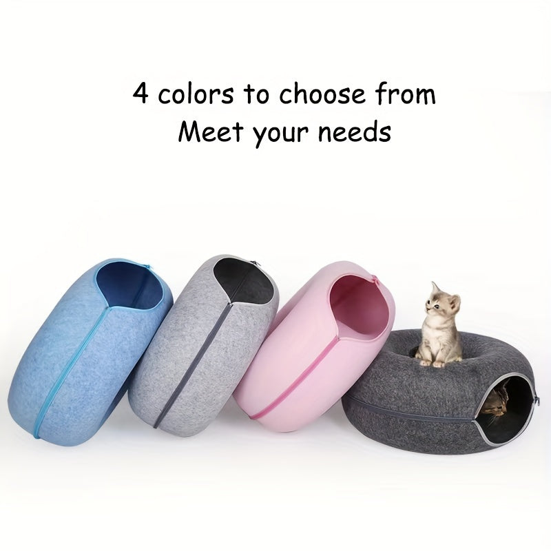 Interactive Cat Tunnel Bed Lightweight & Scratch Resistant Cat Nest