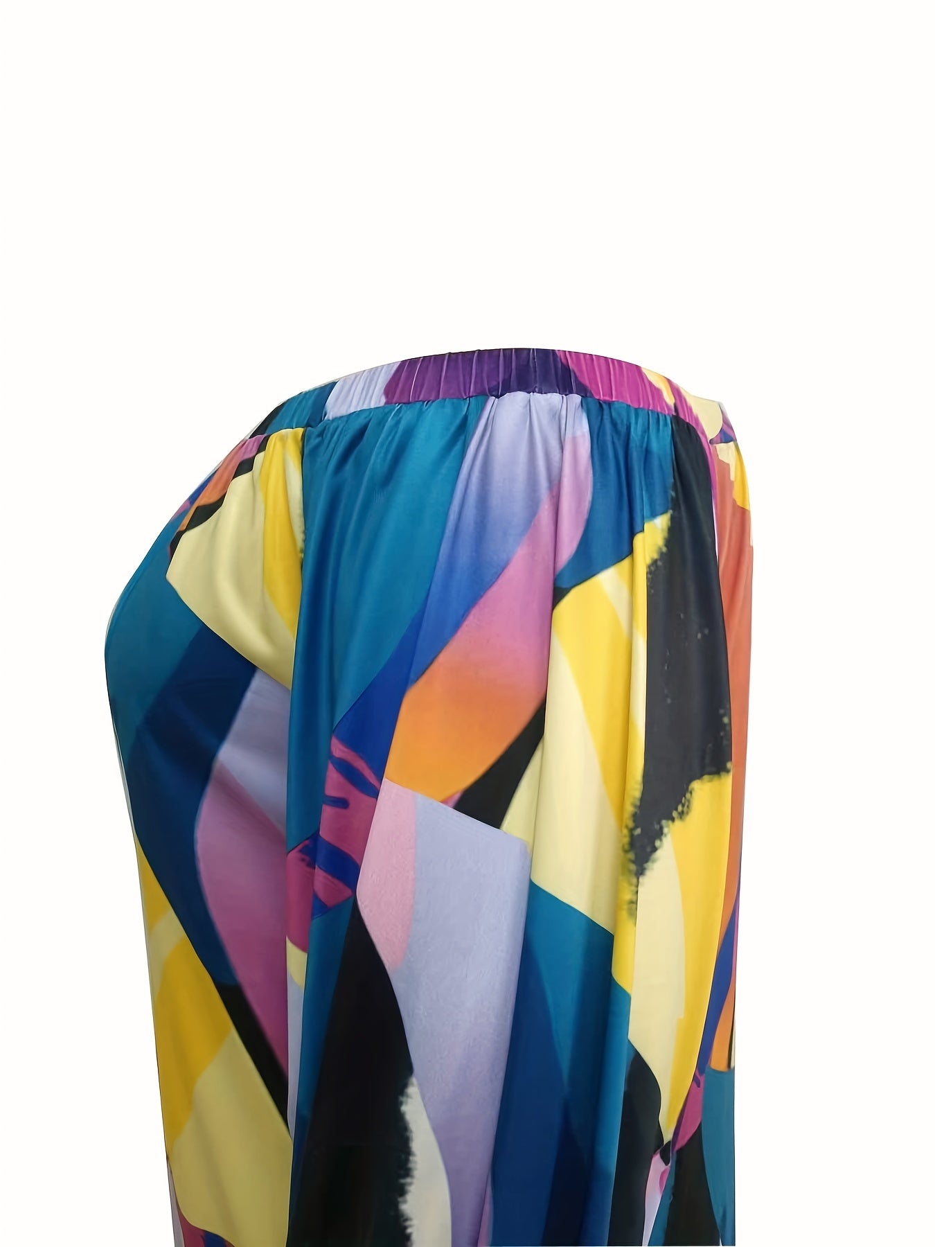  Off Shoulder Colorblock Jumpsuit