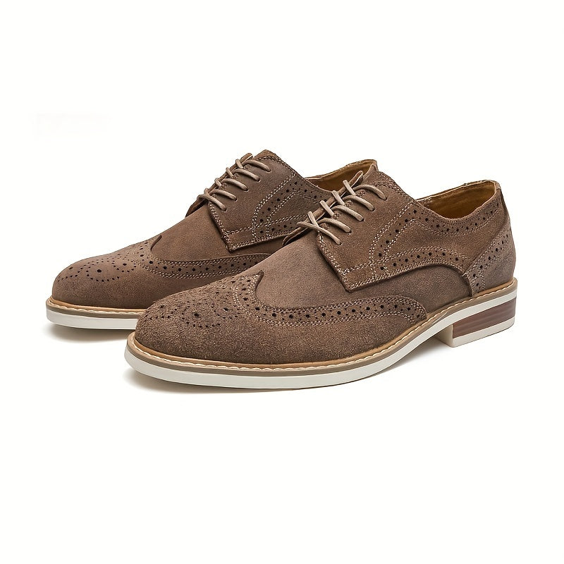 Men's Lace up Brogue Oxford Shoes for Office Business