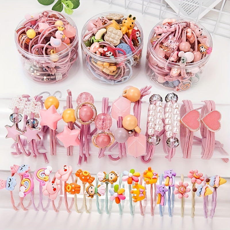 Kids Hair Rubber Band Cartoon Pattern Hair Rope Accessories