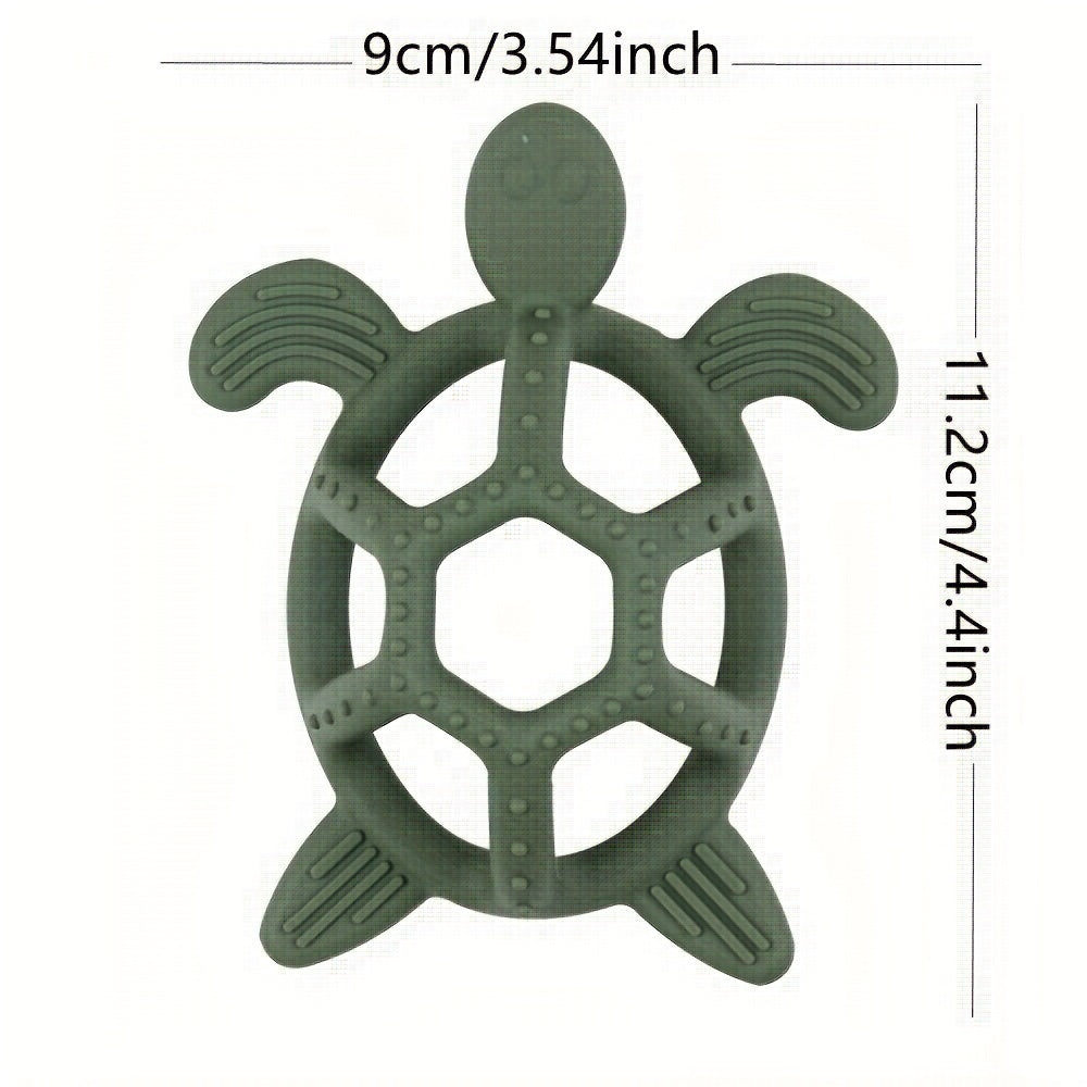 Turtle Teething Toy for Babies 3M+ BPA-Free Silicone Relief