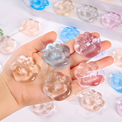 5pcs Cat Paw Stress Relief Fidget Toys Soft Rubber Gummies