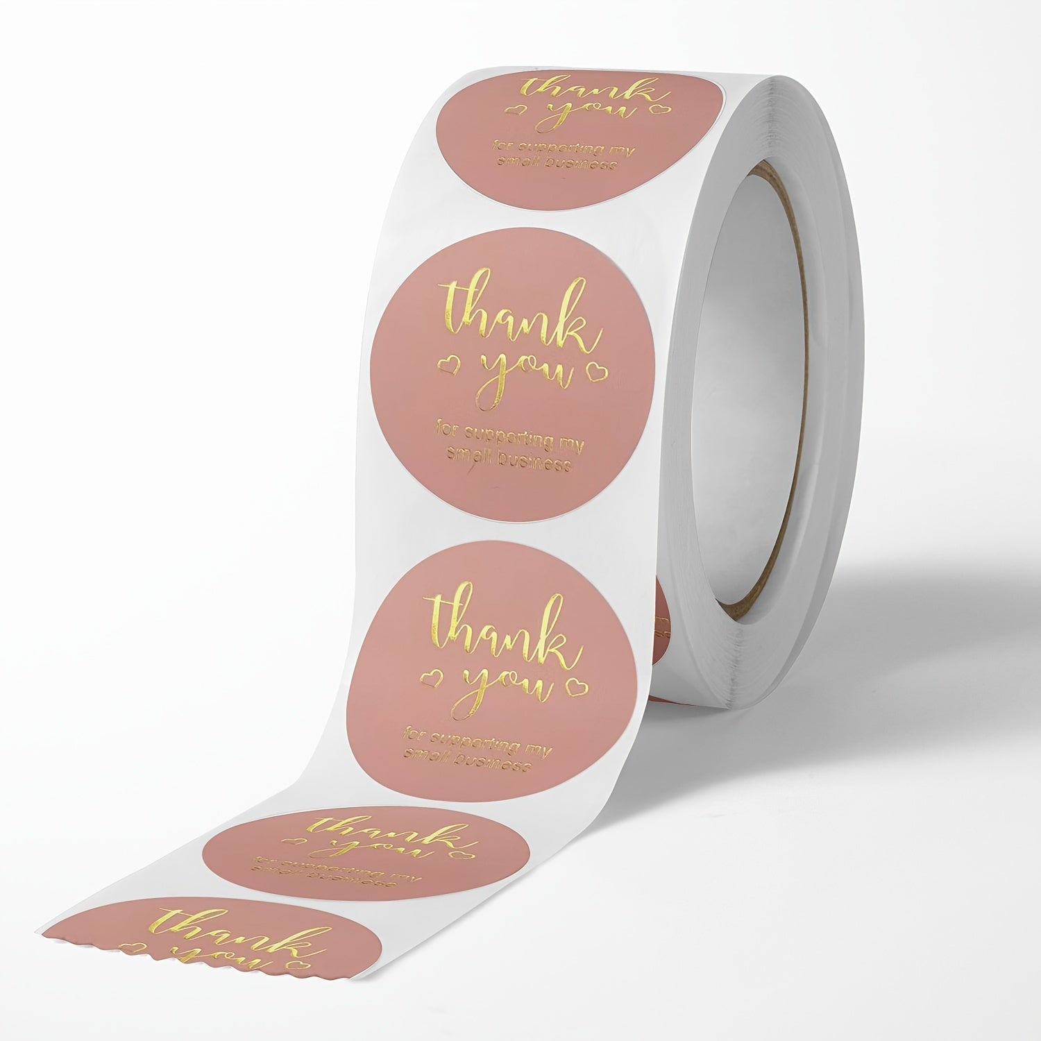 500 Thank You Stickers Roll 2.54 cm Lables for Packaging Envelope Seals