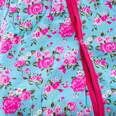 Pink Flowers Print Girls Car Seat Sunshade Cover Canopy