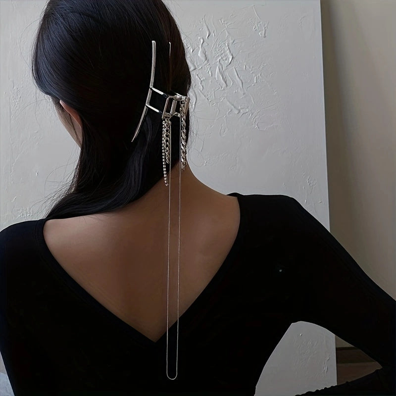 Tassel Chain Hair Claw Clip Hair Accessories For Girls