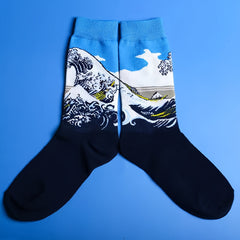 Vintage Cotton Socks Autumn Winter Sports Socks