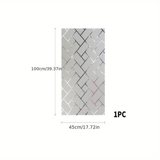 Geometric Electrostatic Glass Window Film Privacy Decor