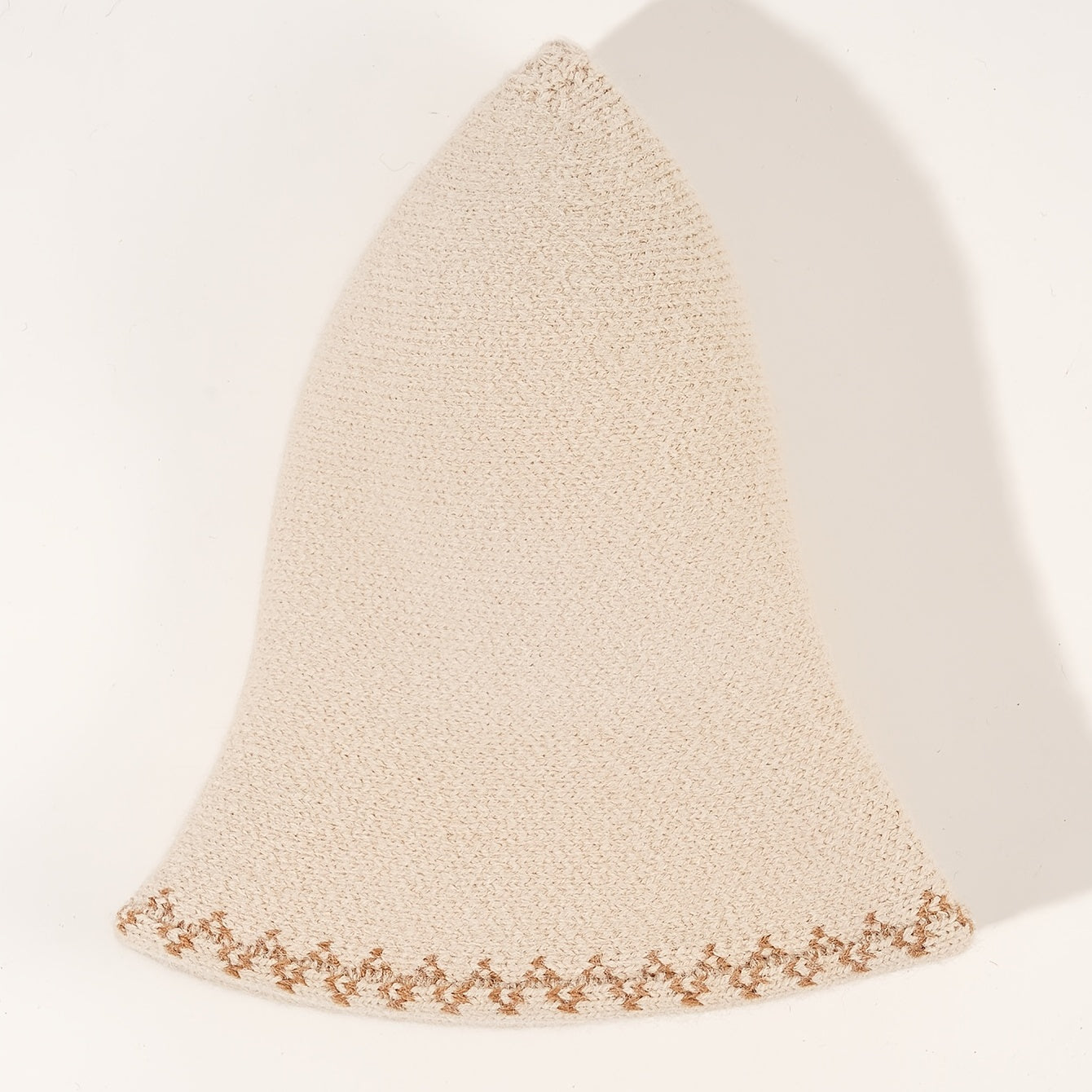 Woolen Knitted Casual Hat Women's Double-sided Bucket Hat