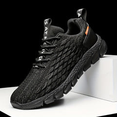 Men's Knitted Walking Shoes Lightweight Comfy Casual Shoes