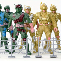 4pcs Tactical Micro Figure Model 5 Joint Tactical Model 8 Micro Landscape