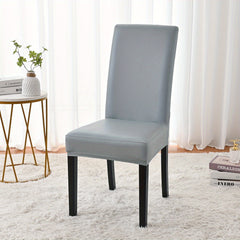 1pc Elastic Leather Stretch Dining Chair Slipcovers Universal Chair Slipcover