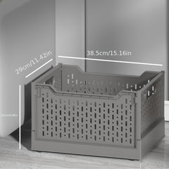 1PC Plastic Storage Basket Dormitory Toy Clothing Folding Box