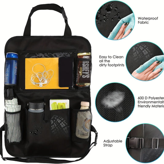Car Back Seat Organizer for Kids and Purses, Large Capacity Storage Bag
