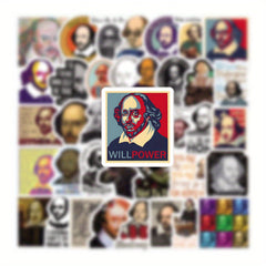 Shakespeare Themed Stickers Set for Outdoor Adventures