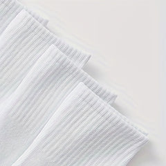 10 Pairs Soft Mid Tube Socks Women's Stockings & Hosiery