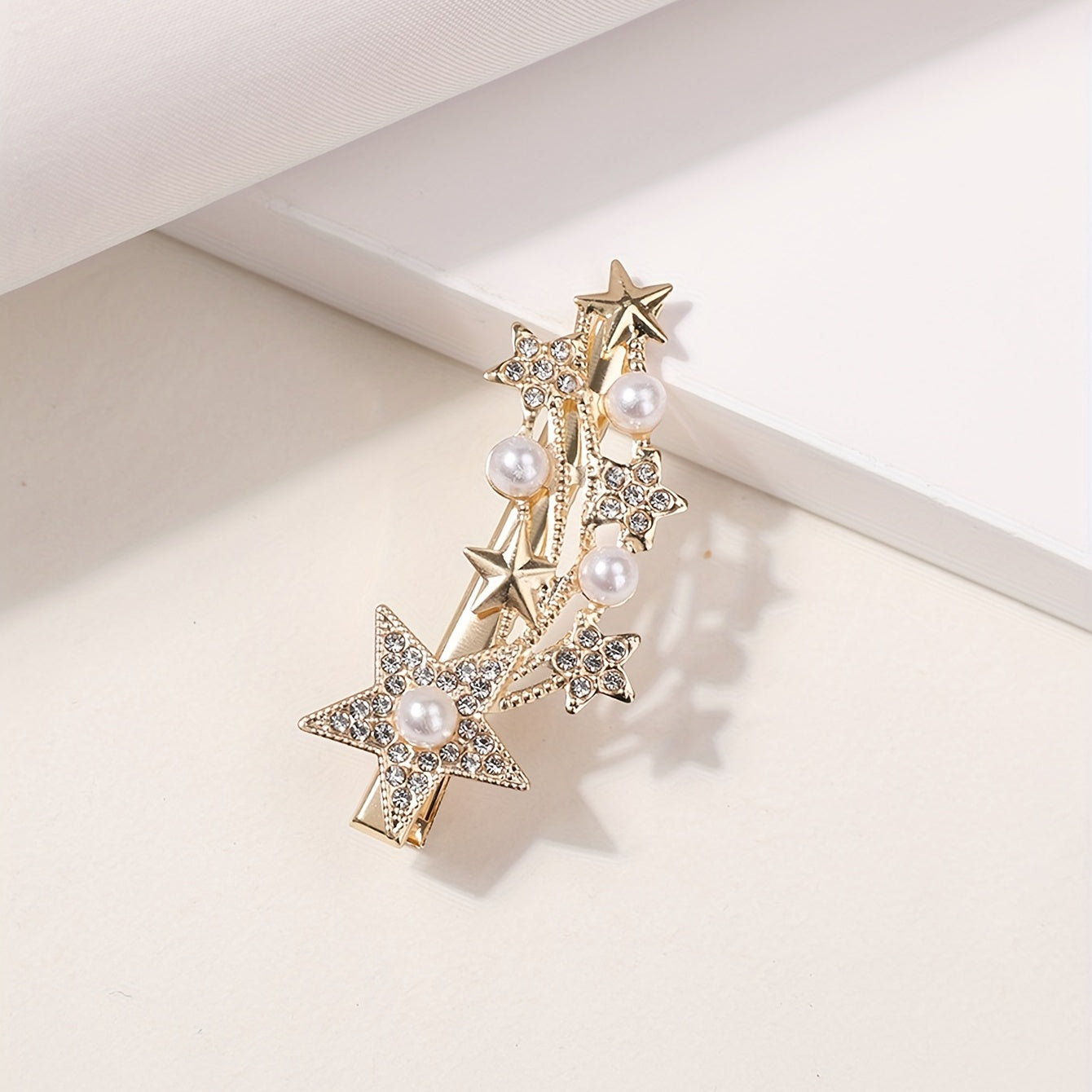 Rhinestone Hair Clip Shooting Star Duck Billed Clip Women Girls Hair Acces