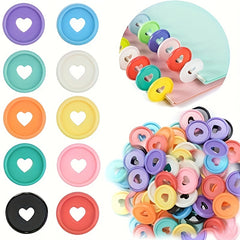 60pcs Discbound Expansion Discs 6 Colors 35mm/2 Extra Pages