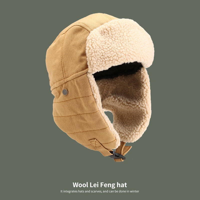 Men's Winter Ushanka Hat with Adjustable Buckle
