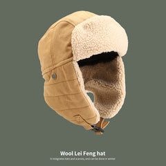 Men's Winter Ushanka Hat with Adjustable Buckle