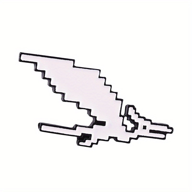 Dino Enamel Pin & Pixels T-Rex Lapel Badges Inspiration Brooches