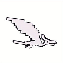 Dino Enamel Pin & Pixels T-Rex Lapel Badges Inspiration Brooches