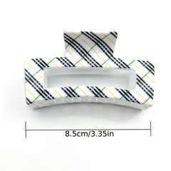 Large Square Hollow Hair Claw Vintage Hair Accessories