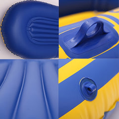 2-Person Inflatable Rubber Boat for Fishing - Thickened Raft